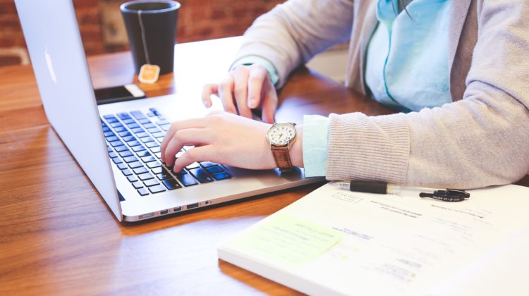 Woman using a Computer